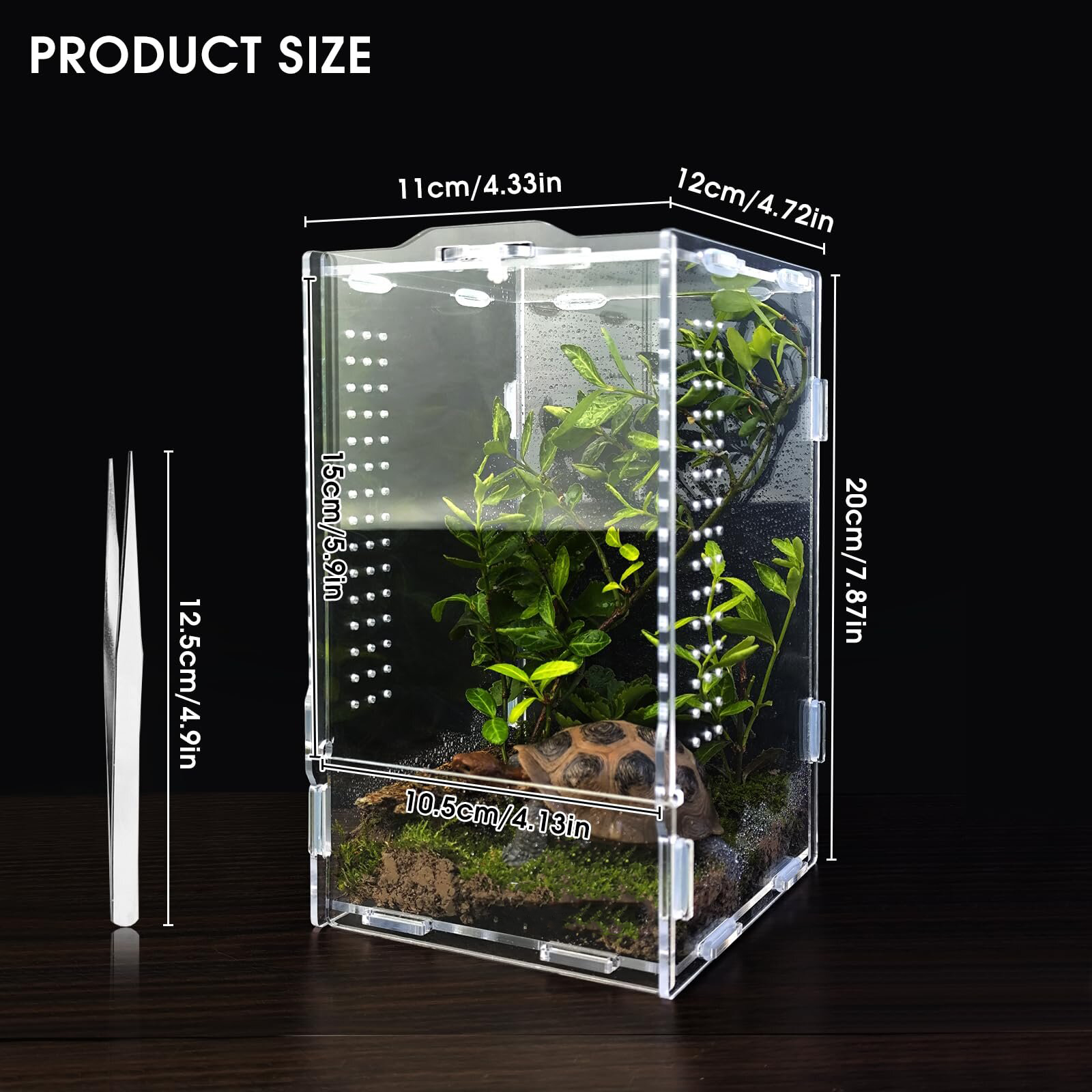 YHIOOWLI Acrylic Jumping Spider Habitat