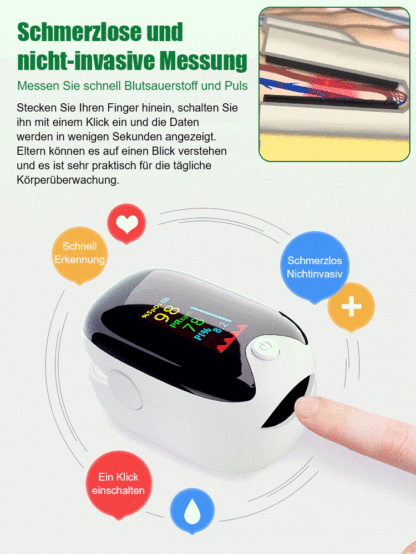 Fingerclip-Herzfrequenzmesser-Oximeter