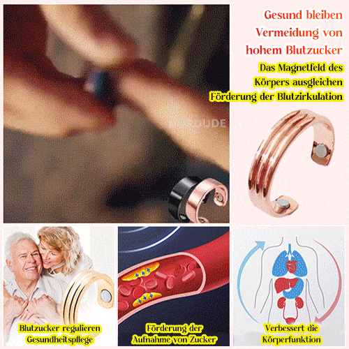 Ring Magnetische Gesundheit Ring Rose Gold Magnetische Öffnung Ring Gold Silber