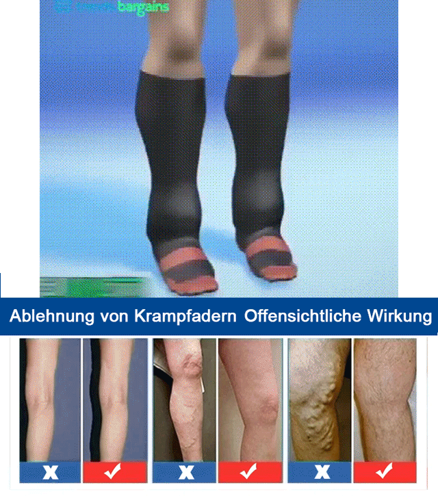 Knöchelhohe Korrektursocken für Krampfadern mit Kupferfaser