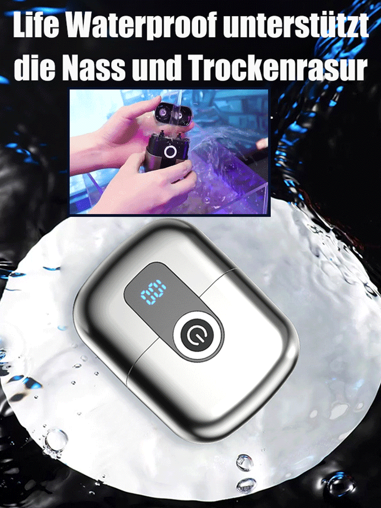 Zweiring-Magnetrasierer für Reisen