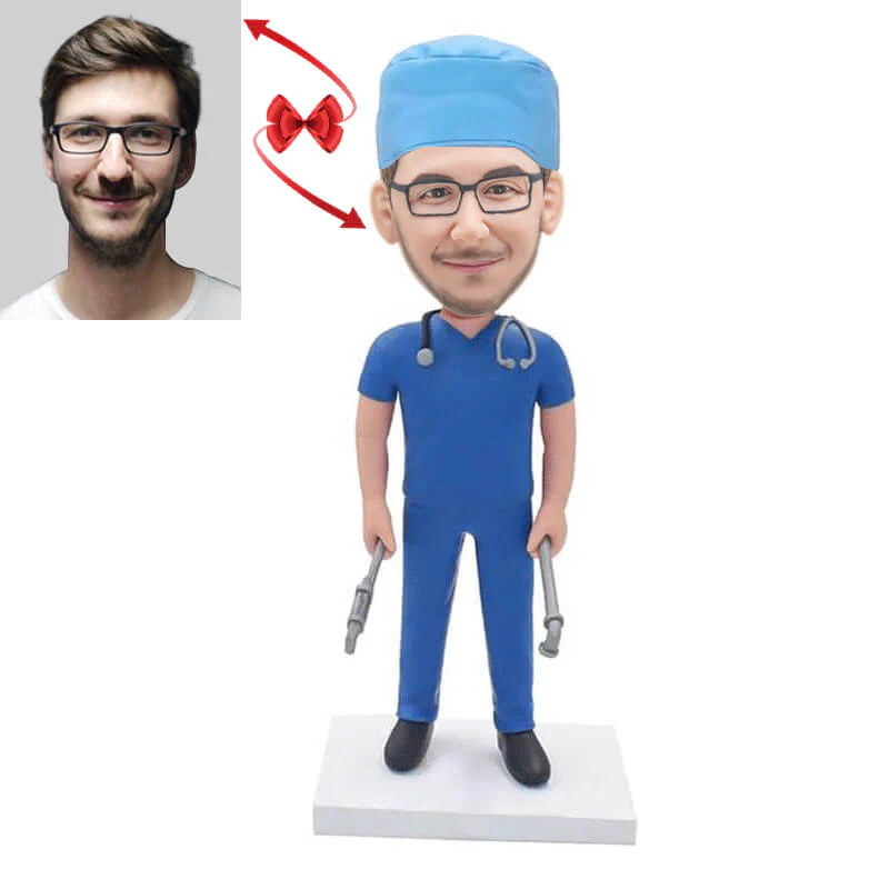Surgeon Doctor Custom Bobblehead, Custom Bobbleheads Surgeon Doctor | thepodmall