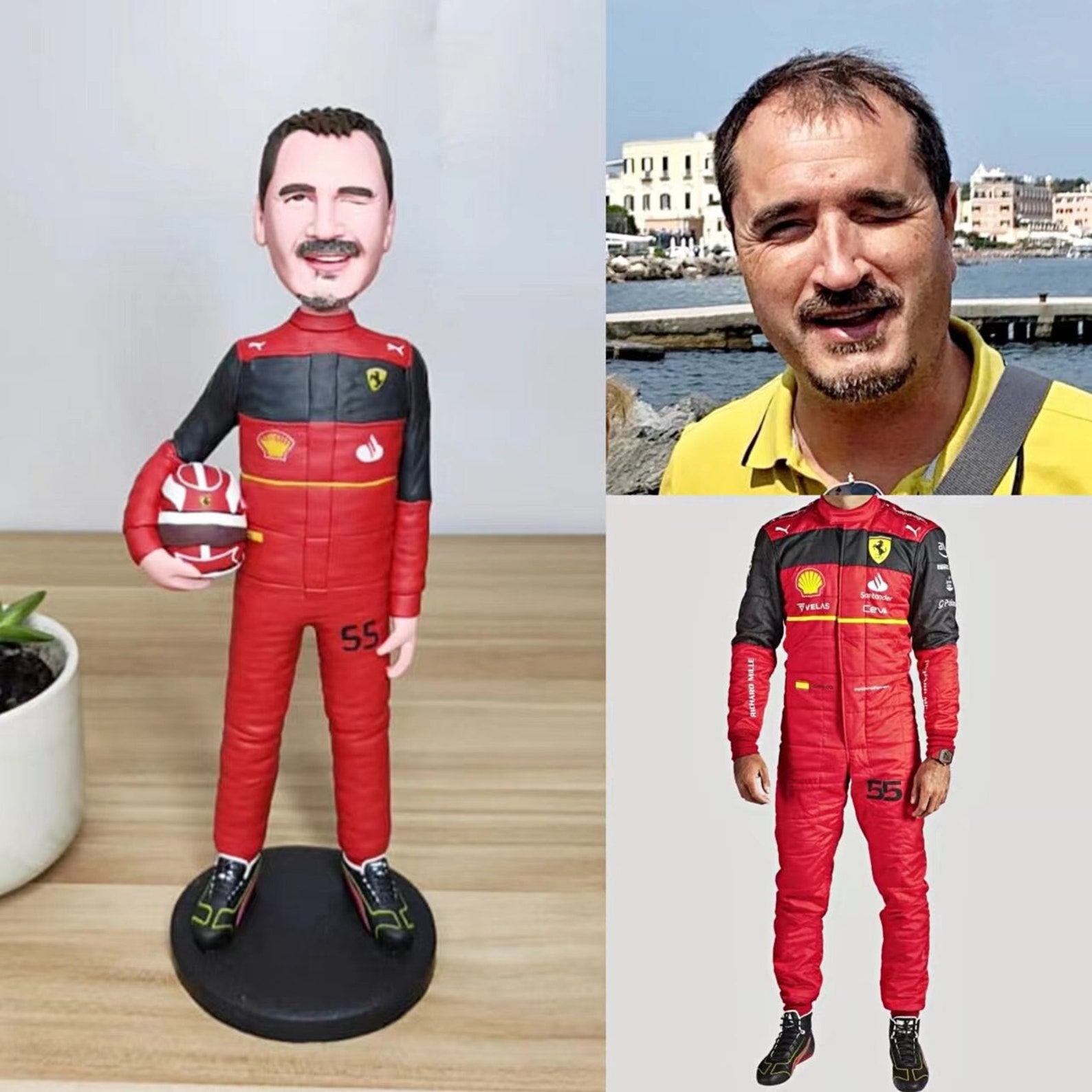 Fully Customizable Racing F1 Bobblehead For Father