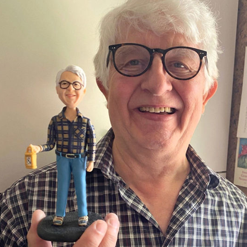 Fully Customizable Man Bobbleheads For Dad, Custom Bobbleheads Grandpa | thepodmall