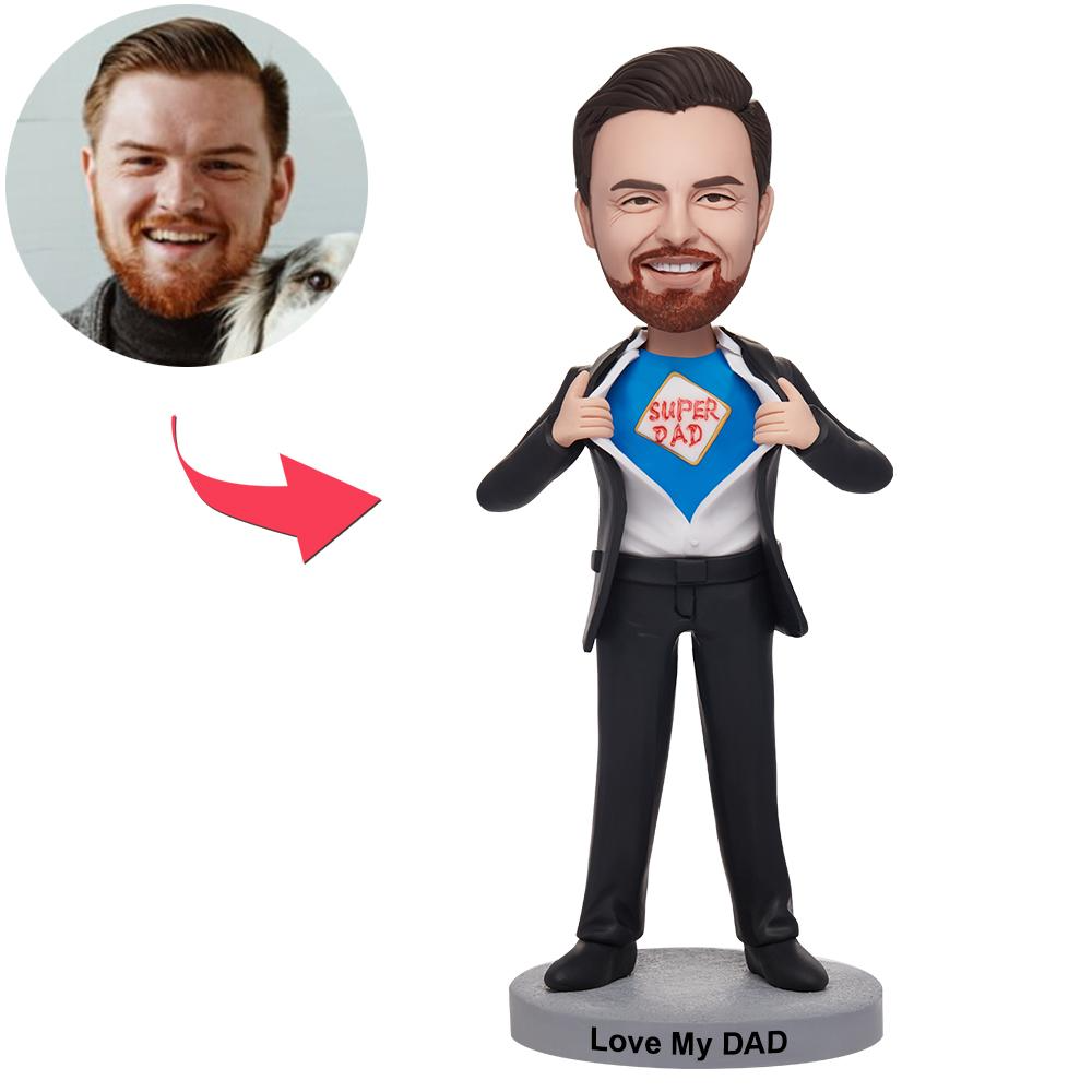 Superdad Superhero Super Father Custom Bobbleheads For Man
