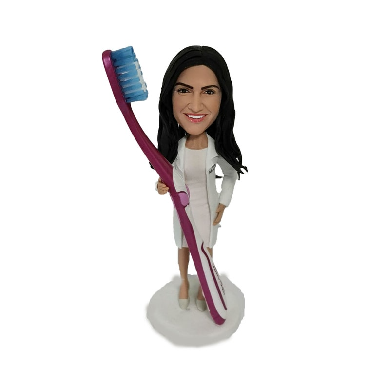 Fully Customizable Dentist Bobbleheads For Woman, Custom Bobbleheads Female | thepodmall