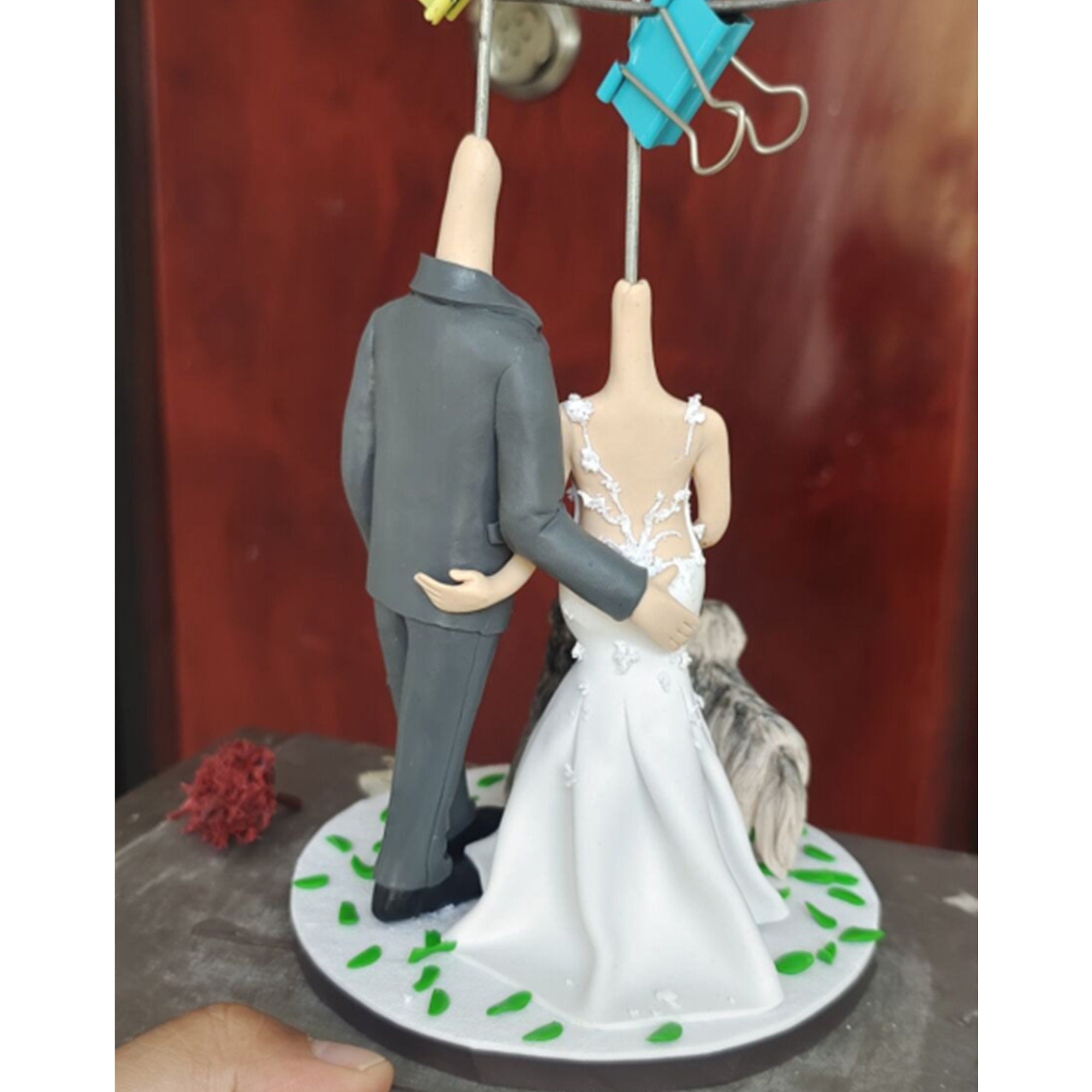 Fully Customizable Figure Bobblehead - 2 Person & Dogs