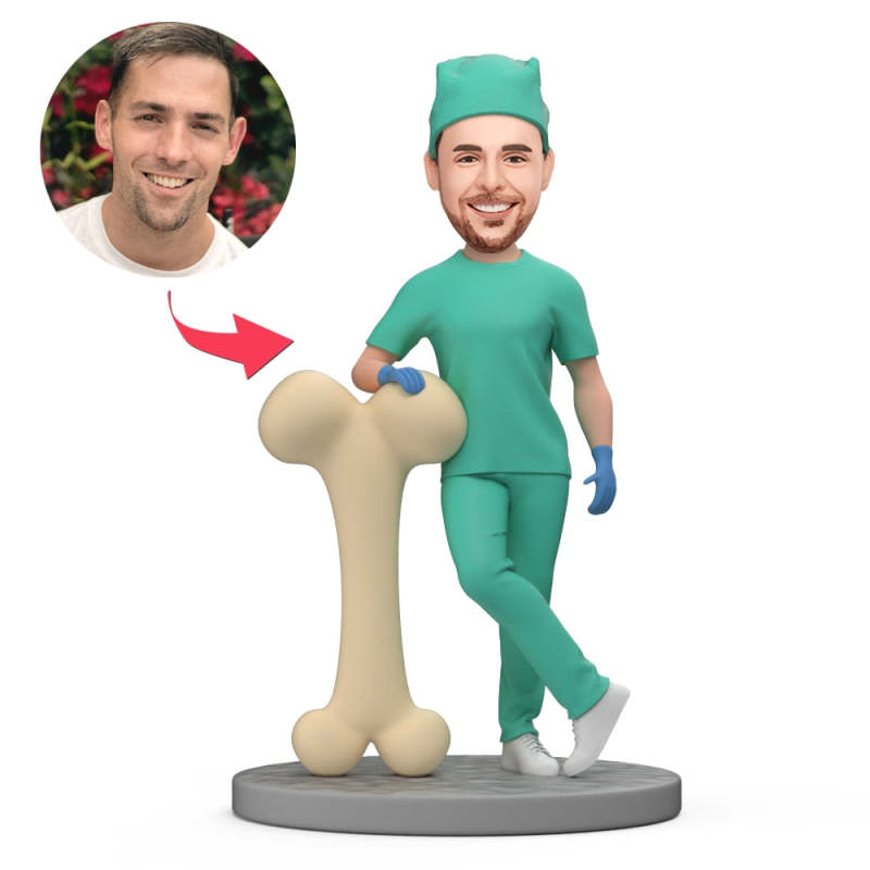 Orthopedist Custom Bobbleheads For Male, Custom Bobbleheads Husband | thepodmall