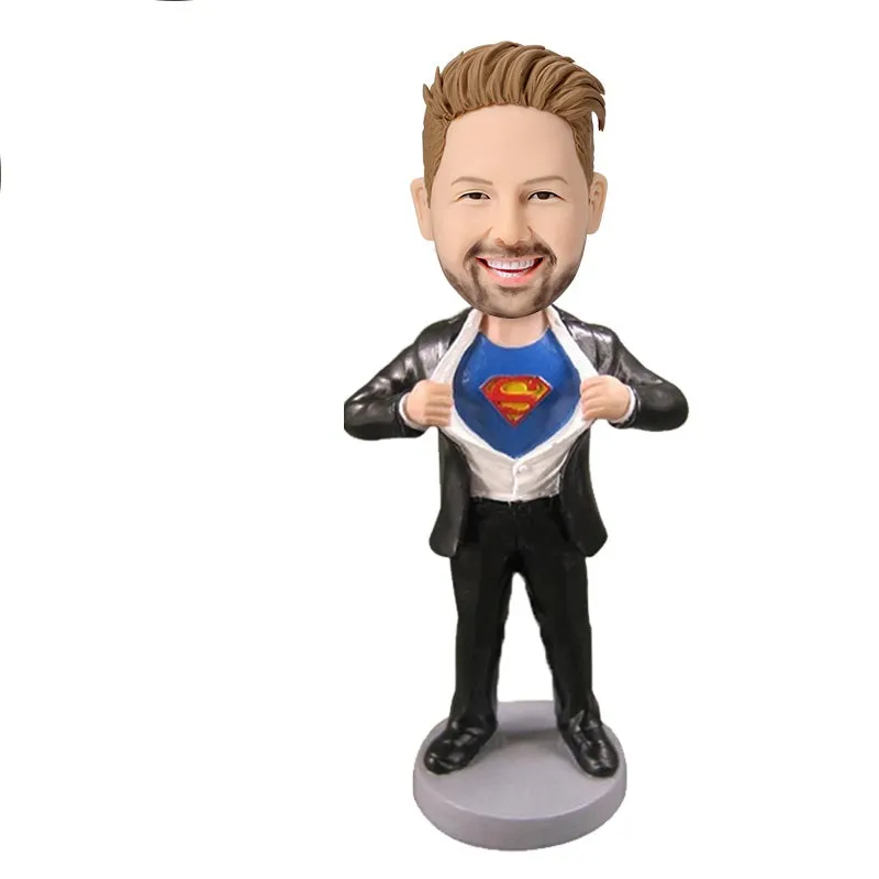 Best Comic Strip Superman Custom Bobblehead With Engraved Text