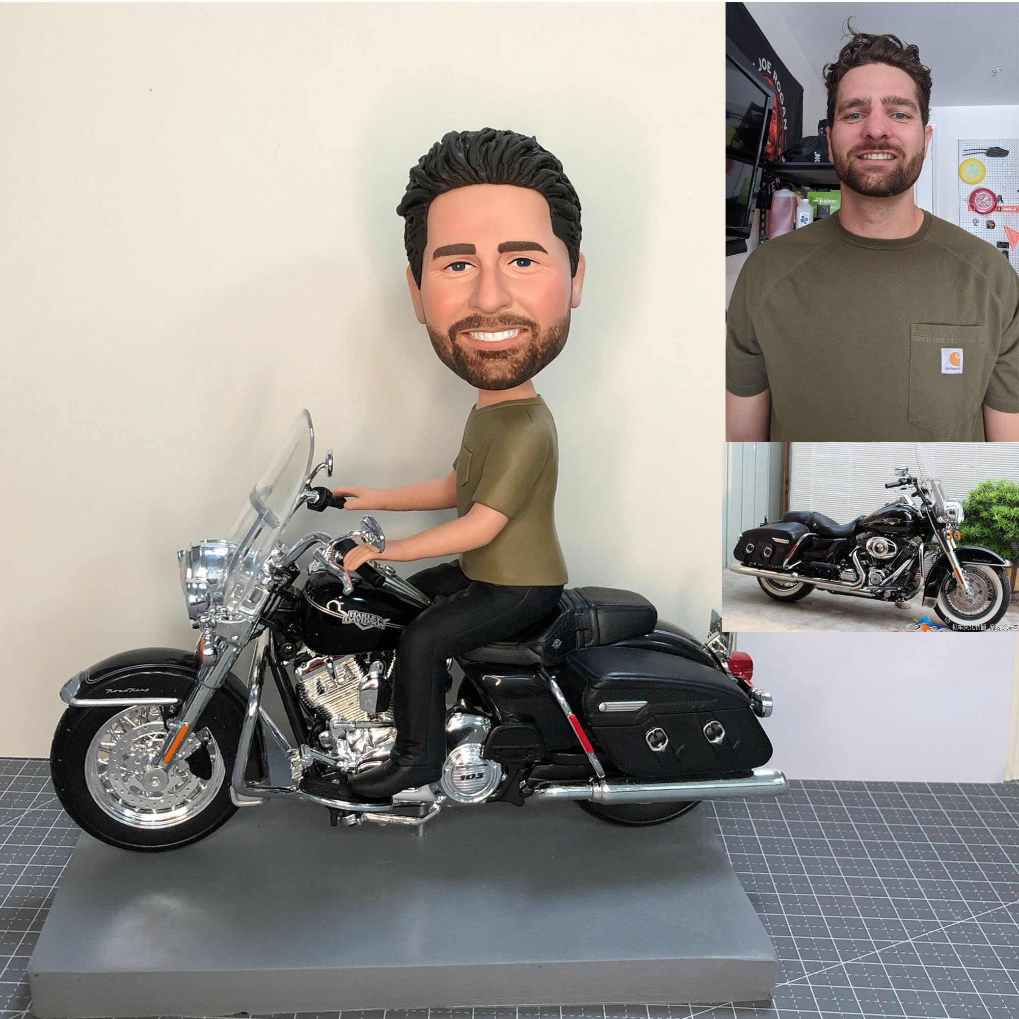 Fully Customizable Motorcycle Rider Bobbleheads
