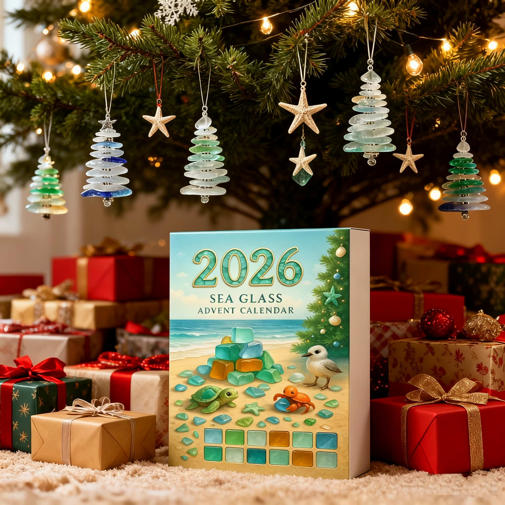🌊🎄Sea Glass Christmas Tree Advent Calendar