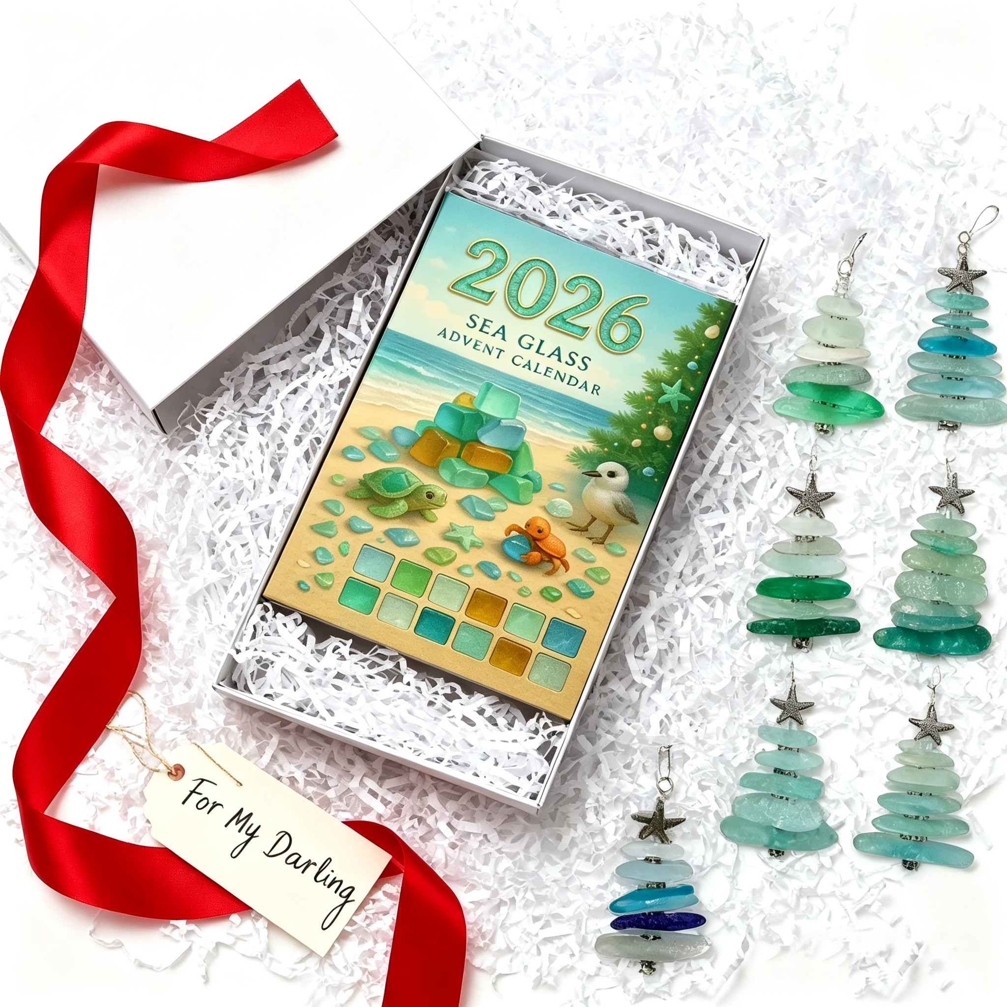 🌊🎄Sea Glass Christmas Tree Advent Calendar