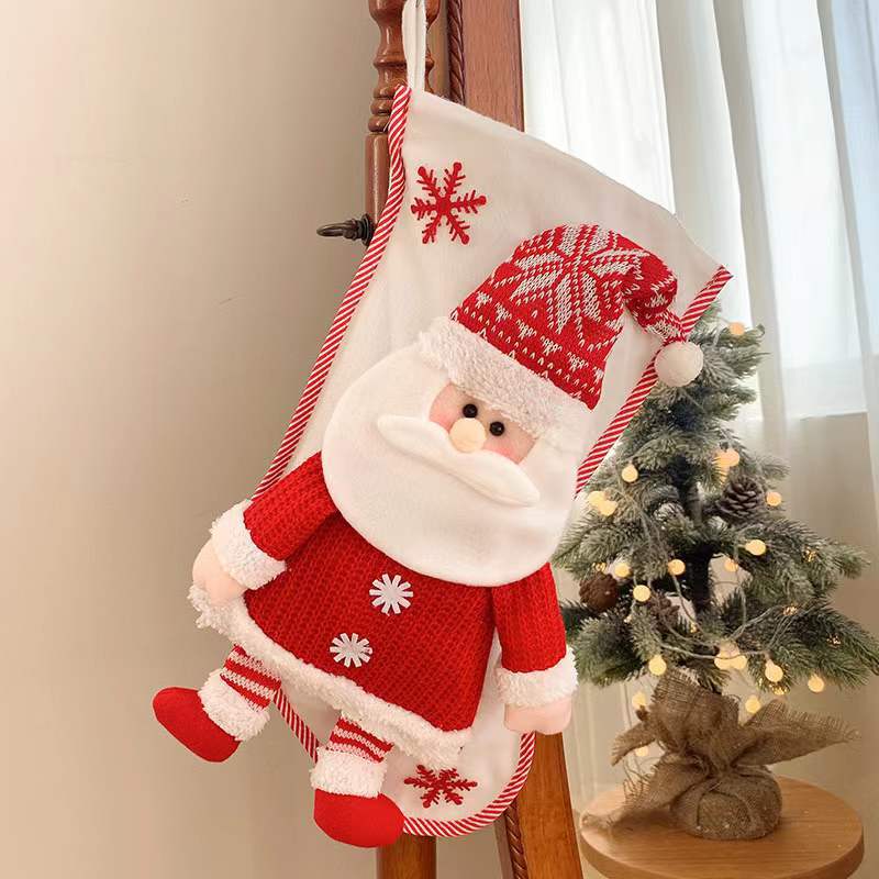 18" Christmas Stocking Classic Large Stockings Santa, Snowman