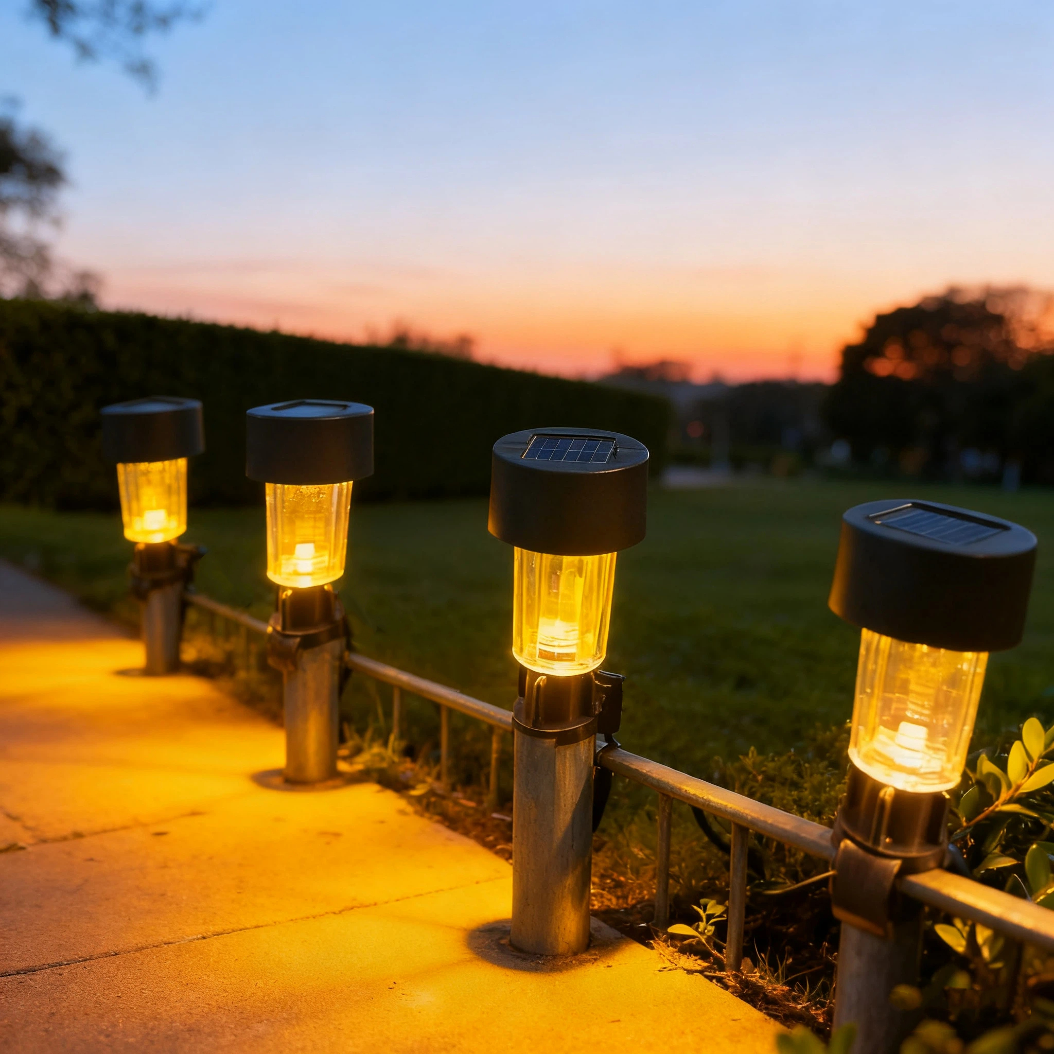 Solar-powered clamp-type outdoor ambient light fixture🌞