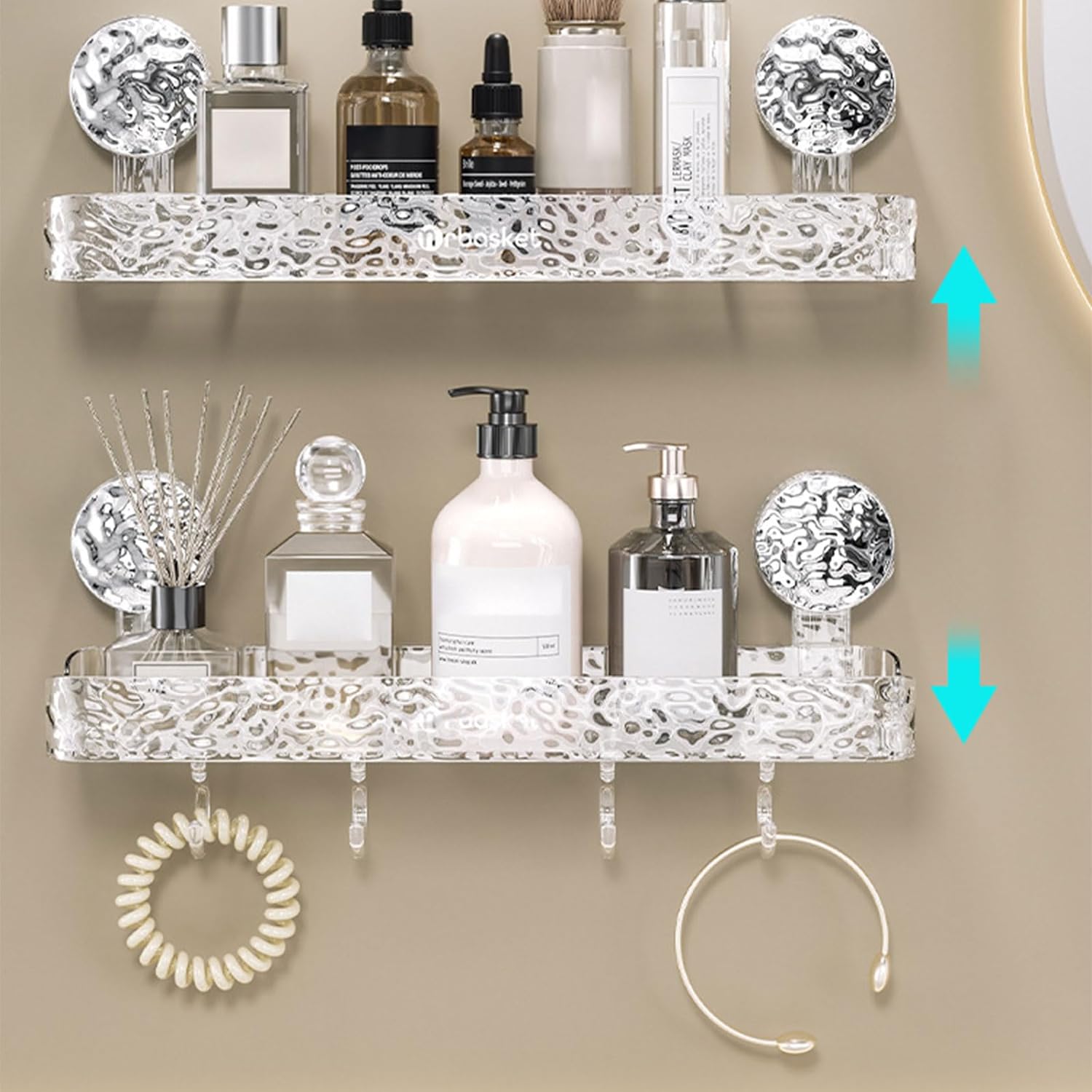 Light Luxury Style Punch-Free Storage Rack