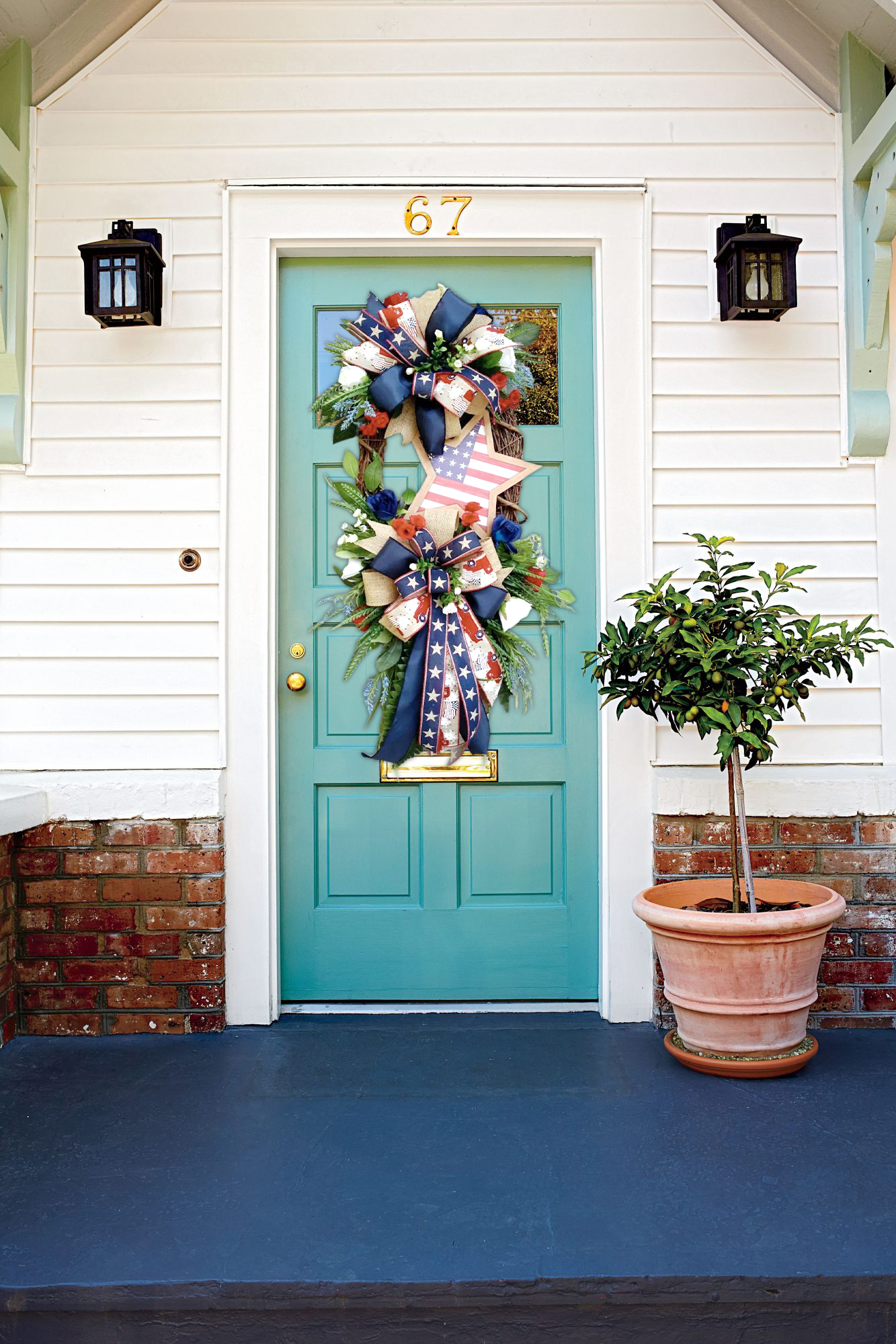 Star Patriotic Wreath-4th Of July Wreath