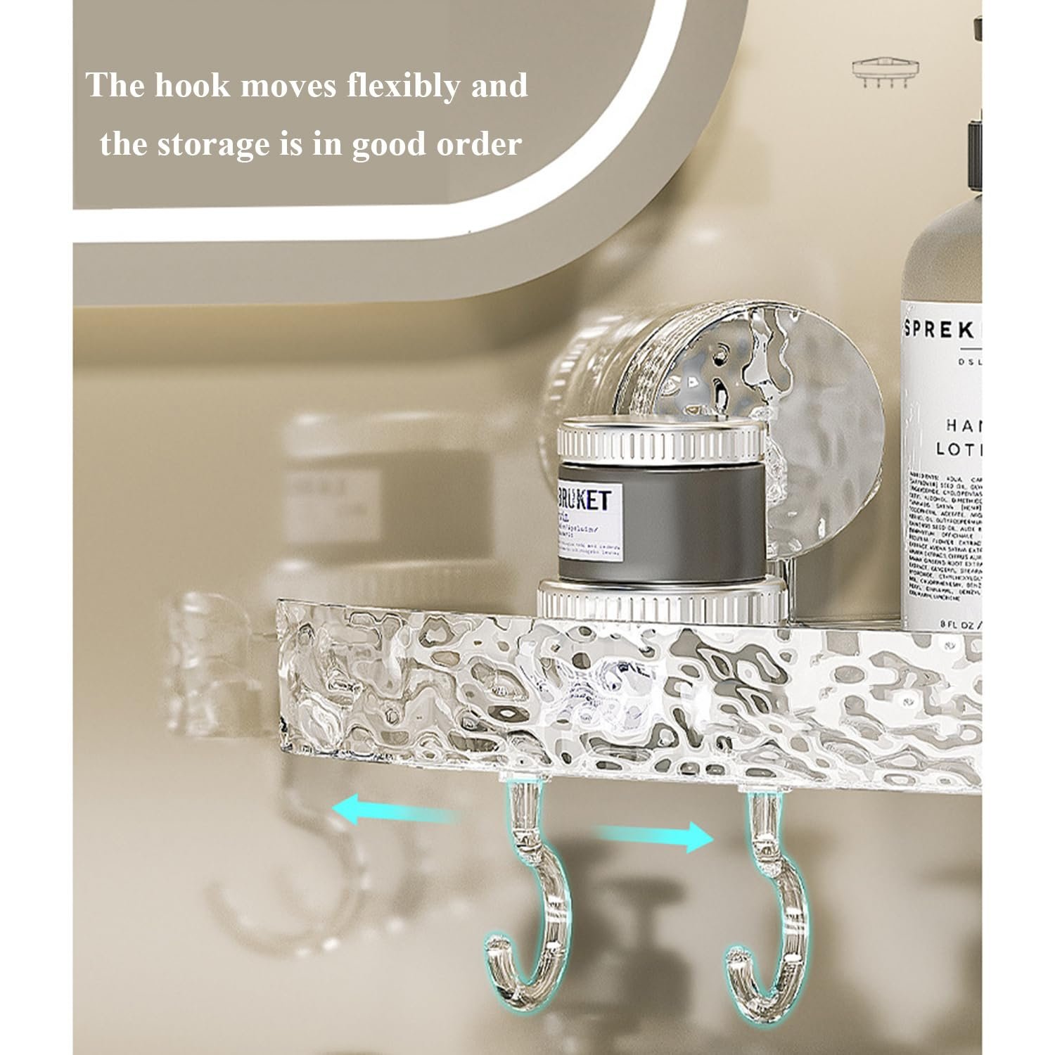 Light Luxury Style Punch-Free Storage Rack