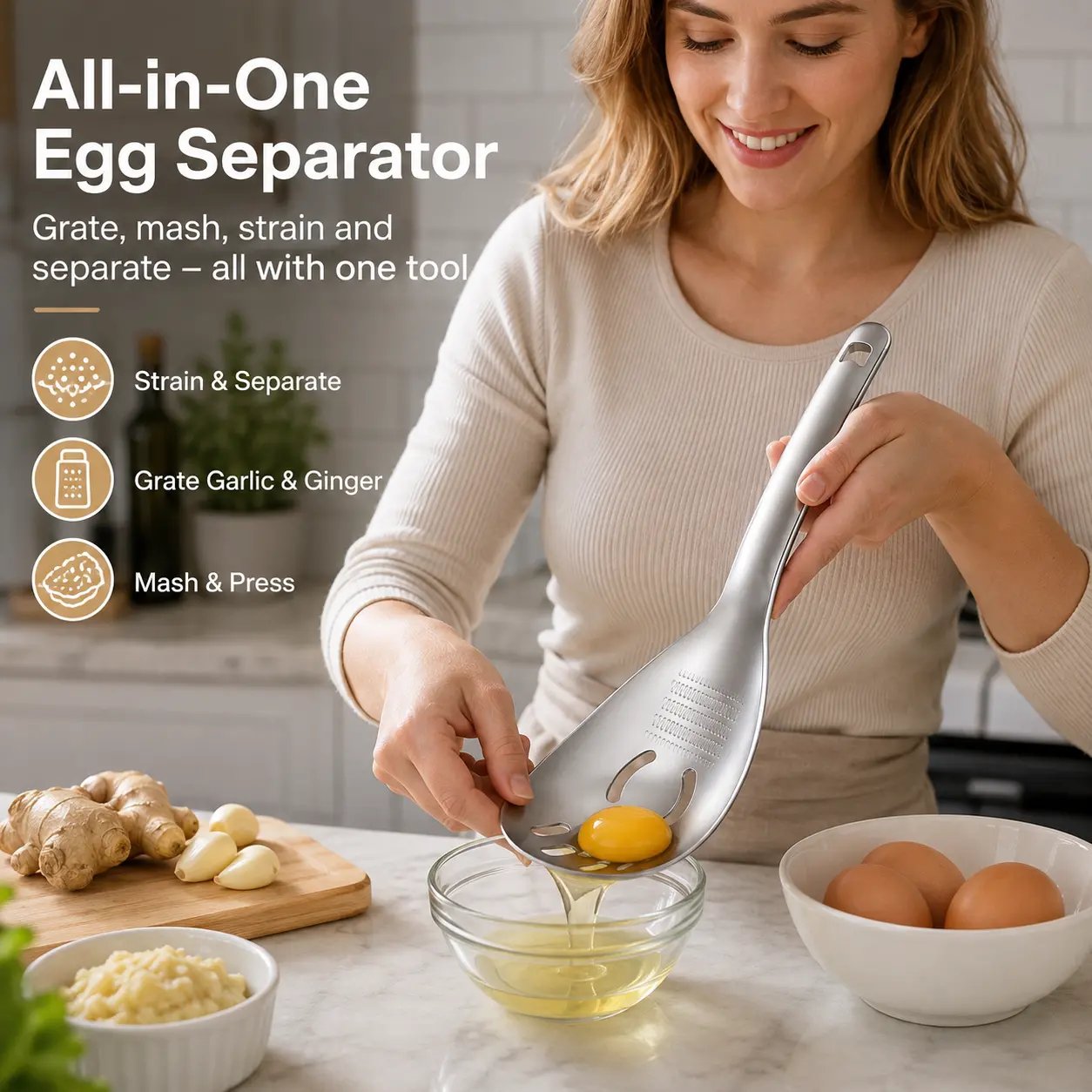 🔥Last Day 40% OFF - ⚡Stainless Steel Multifunctional Kitchen Spoon