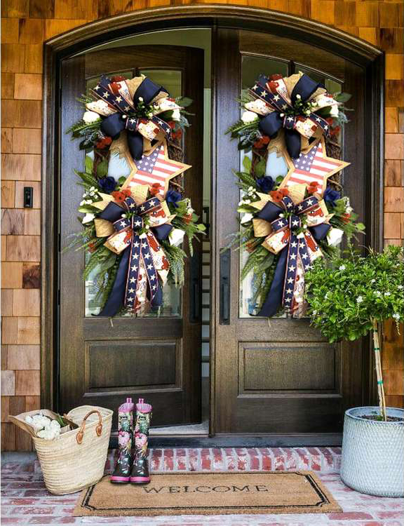 Star Patriotic Wreath-4th Of July Wreath