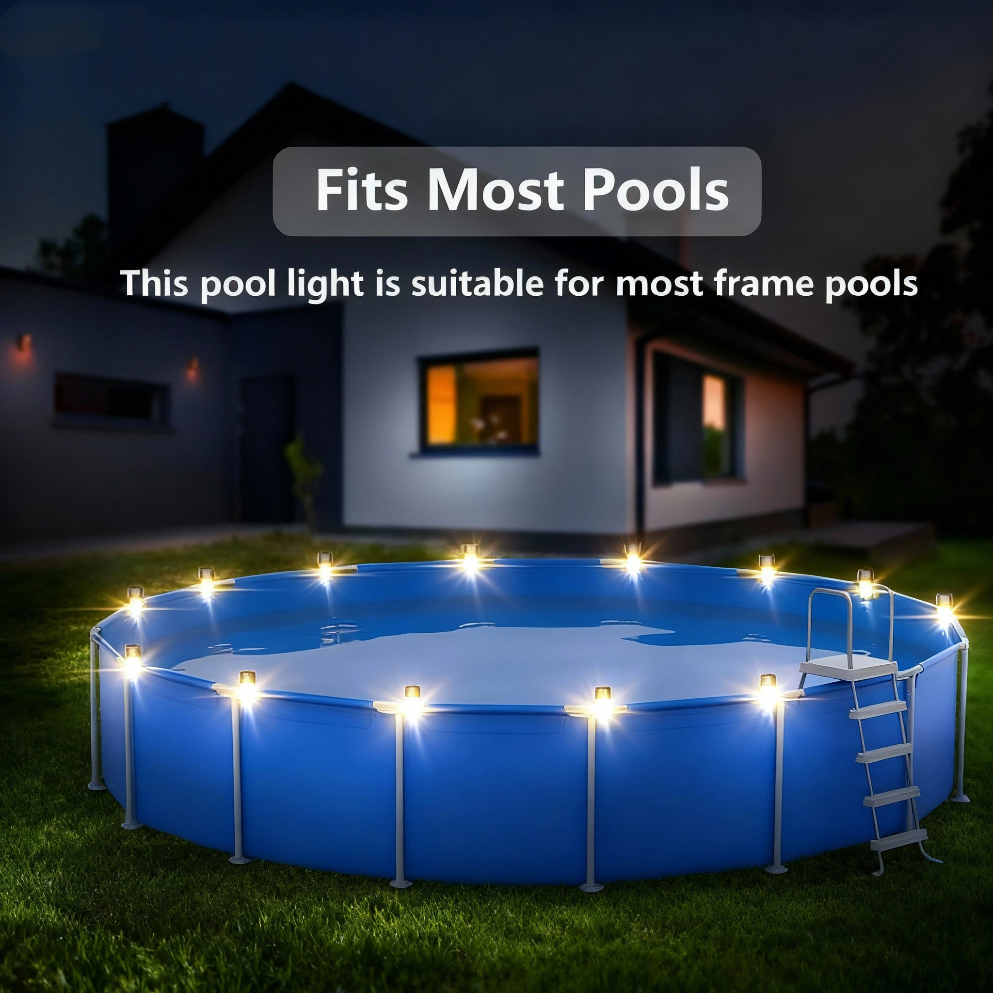 Solar-powered clamp-type outdoor ambient light fixture🌞