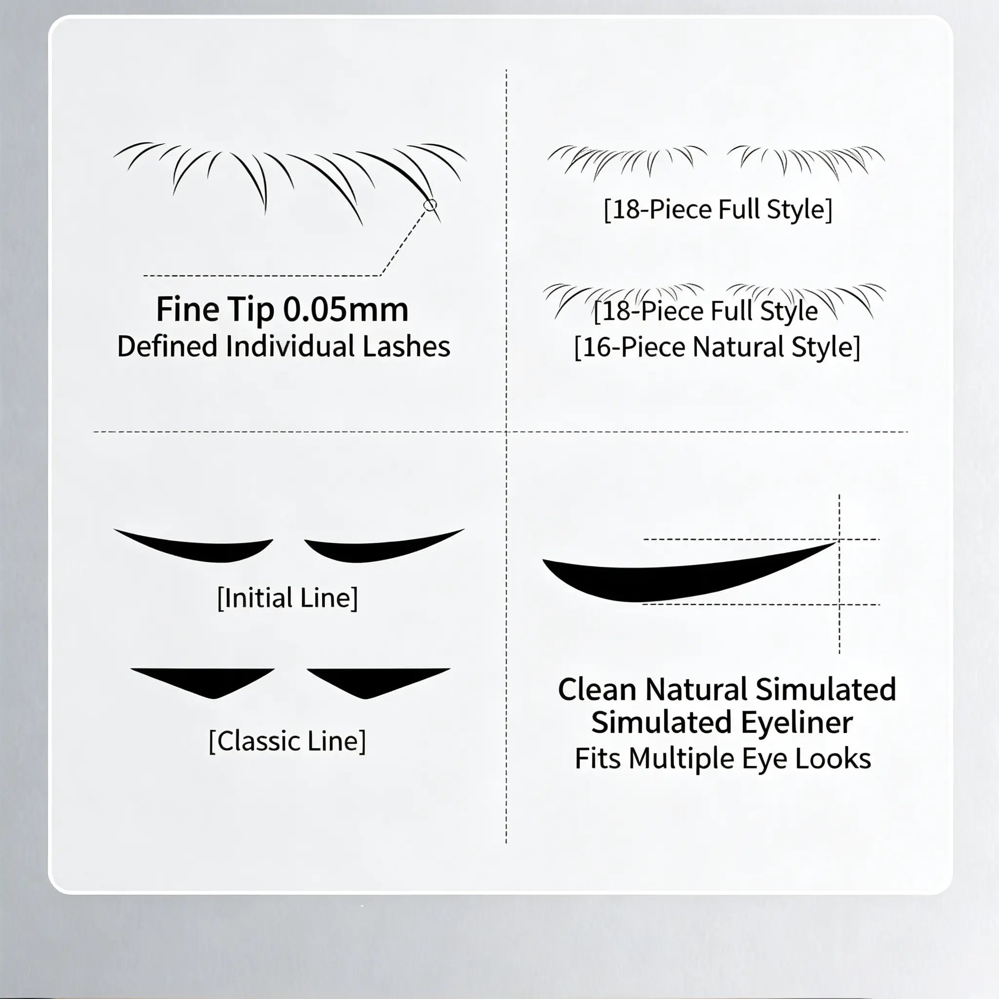 š„³BUY 1 GET 1 FREEš50K+ SOLD!š„ 50% OFF! 3-in-1 Kit: Eyeliner and Lower Lash Stamp