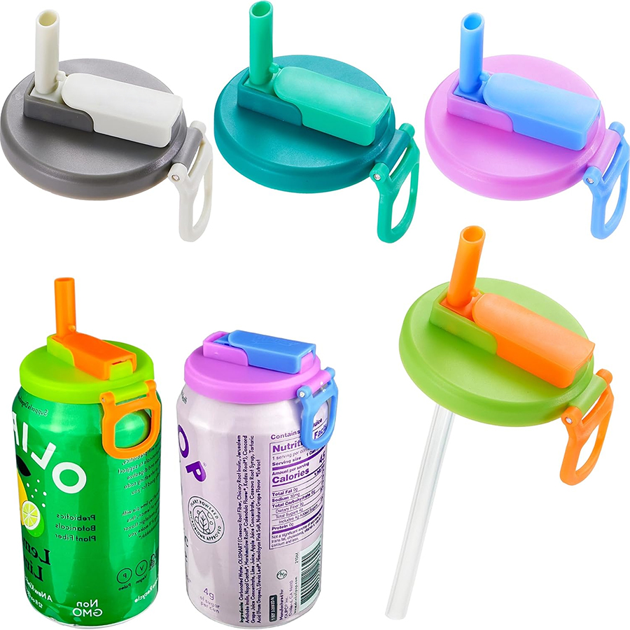 🔥Last Day Promotion 49% OFF🔥Soda Can Lid With Straw (BPA-Free & Reusable)