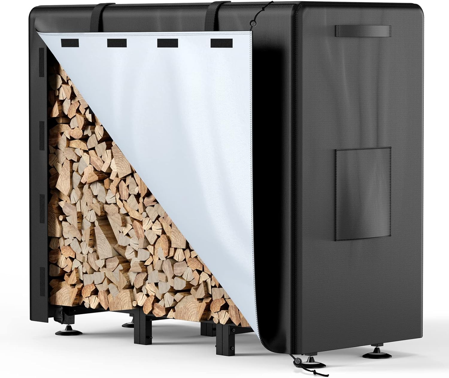 Firewood Rack Outdoor with Cover