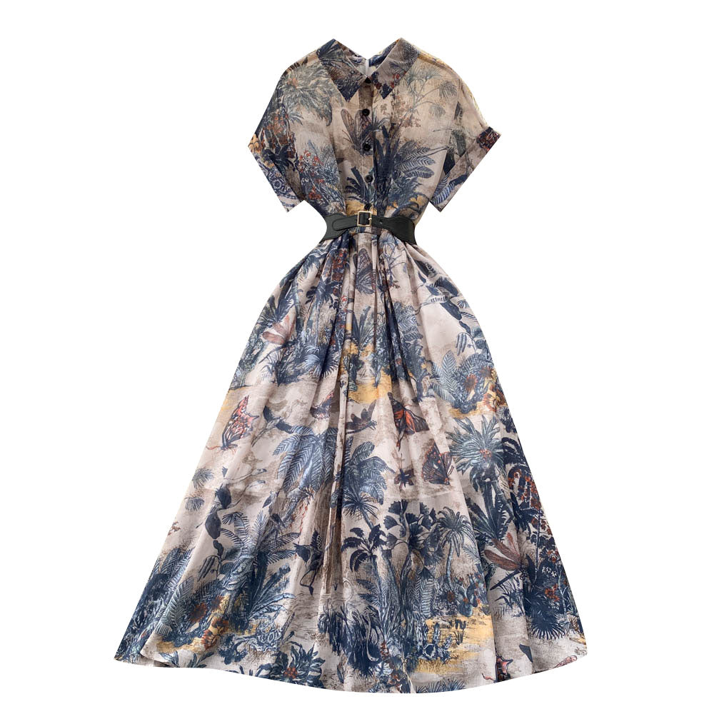 Elegant Printed Floral Dress