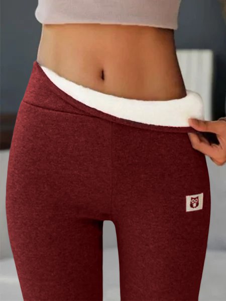 Casual Fleece Lined Leggings Pants High Waist Athletic Pants Tummy Control Stretch Workout Yoga Soft Clouds Leggings
