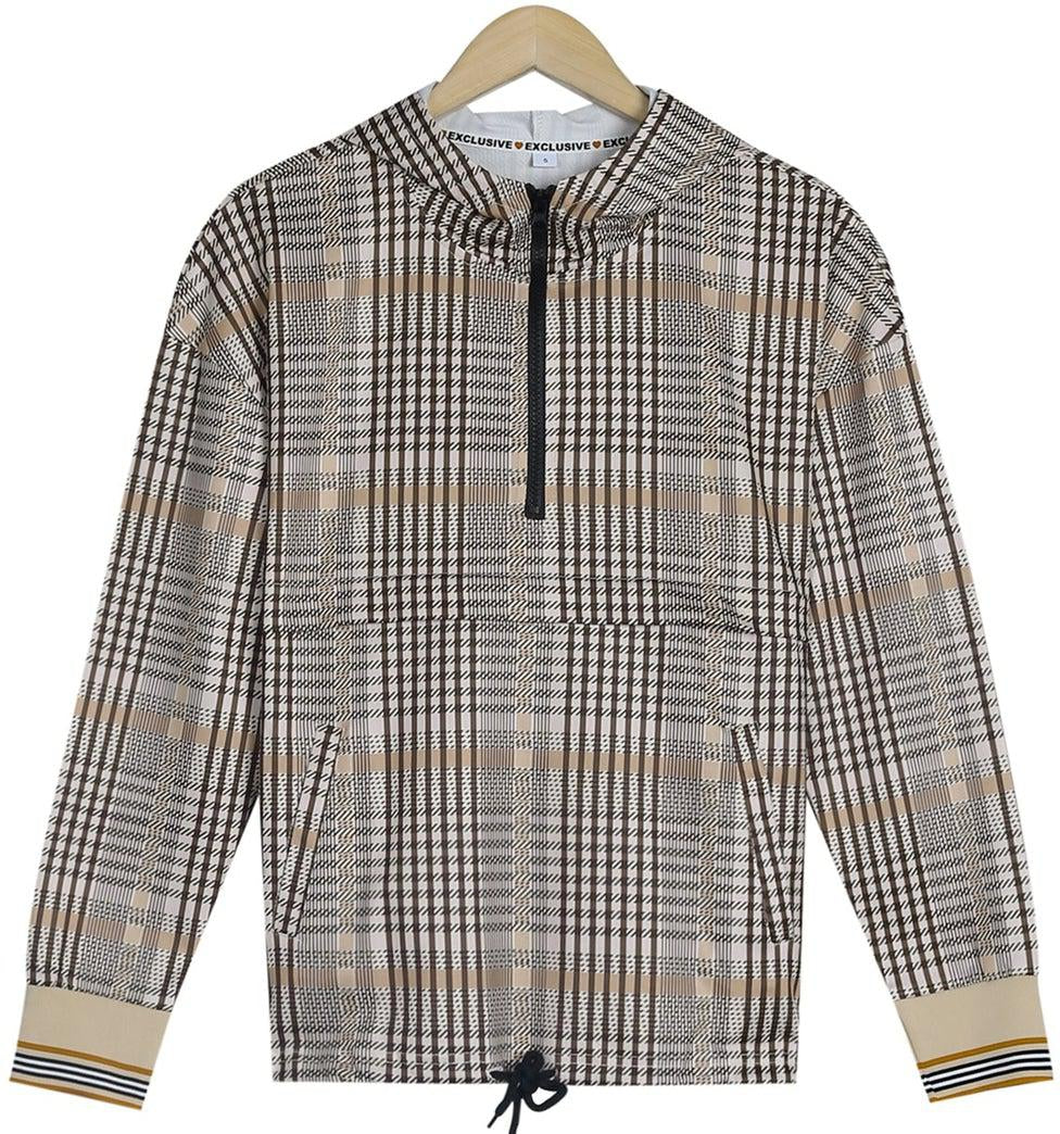 Plaid Days Casual Hoodie and Pants 2-Piece Set