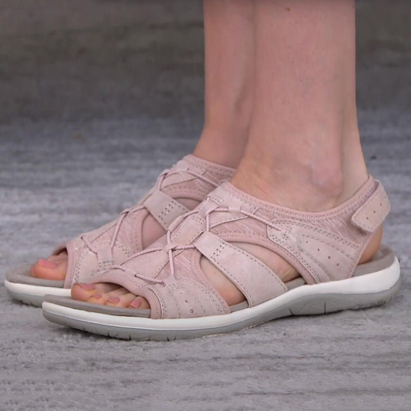 Ladies Sandals New Fashion Pure Color Casual  Sandals