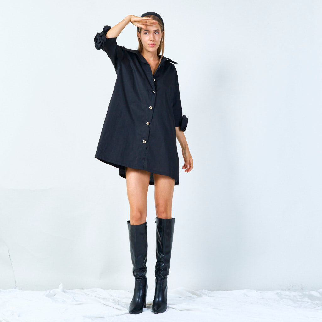 Elegant button-down shirt dress wholesale
