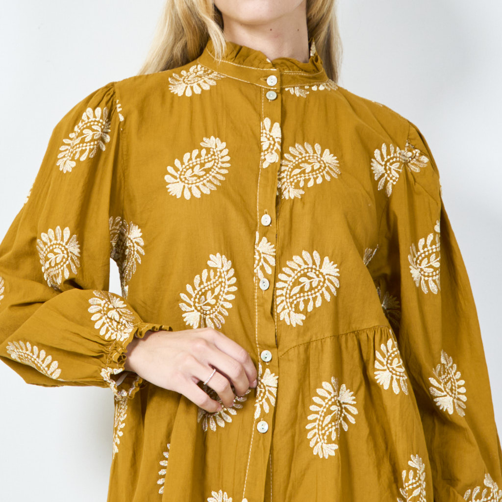 Floral print peplum blouse wholesale