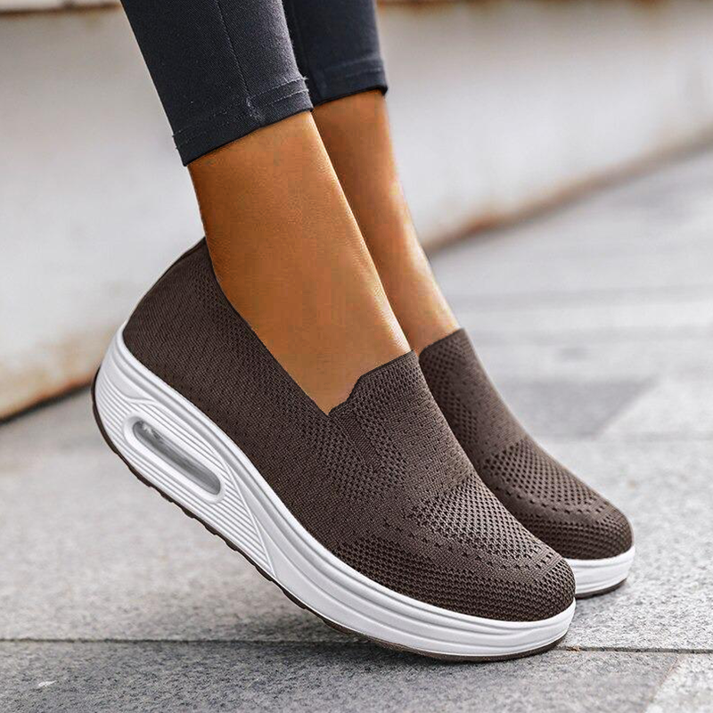 Comfort Fit For Wide Feet Platform  Loafers Walking Shoes