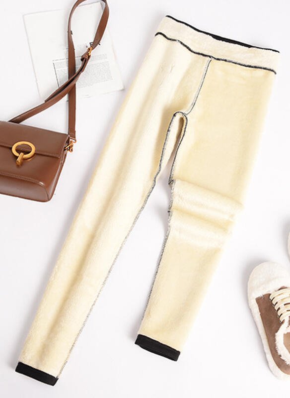 Casual Fleece Lined Leggings Pants High Waist Athletic Pants Tummy Control Stretch Workout Yoga Soft Clouds Leggings