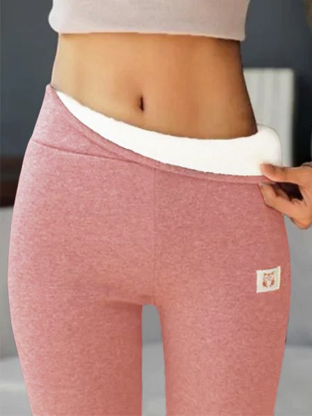 Casual Fleece Lined Leggings Pants High Waist Athletic Pants Tummy Control Stretch Workout Yoga Soft Clouds Leggings
