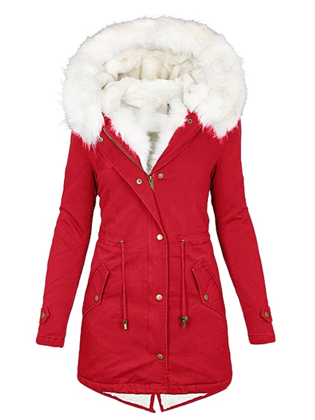 Women's Winter Jacket Winter Coat Parka Warm Breathable Outdoor Daily