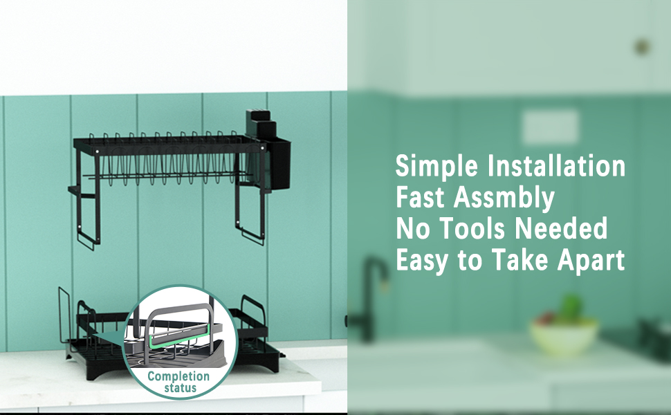 2-Tier Rust Resistant Draining Rack