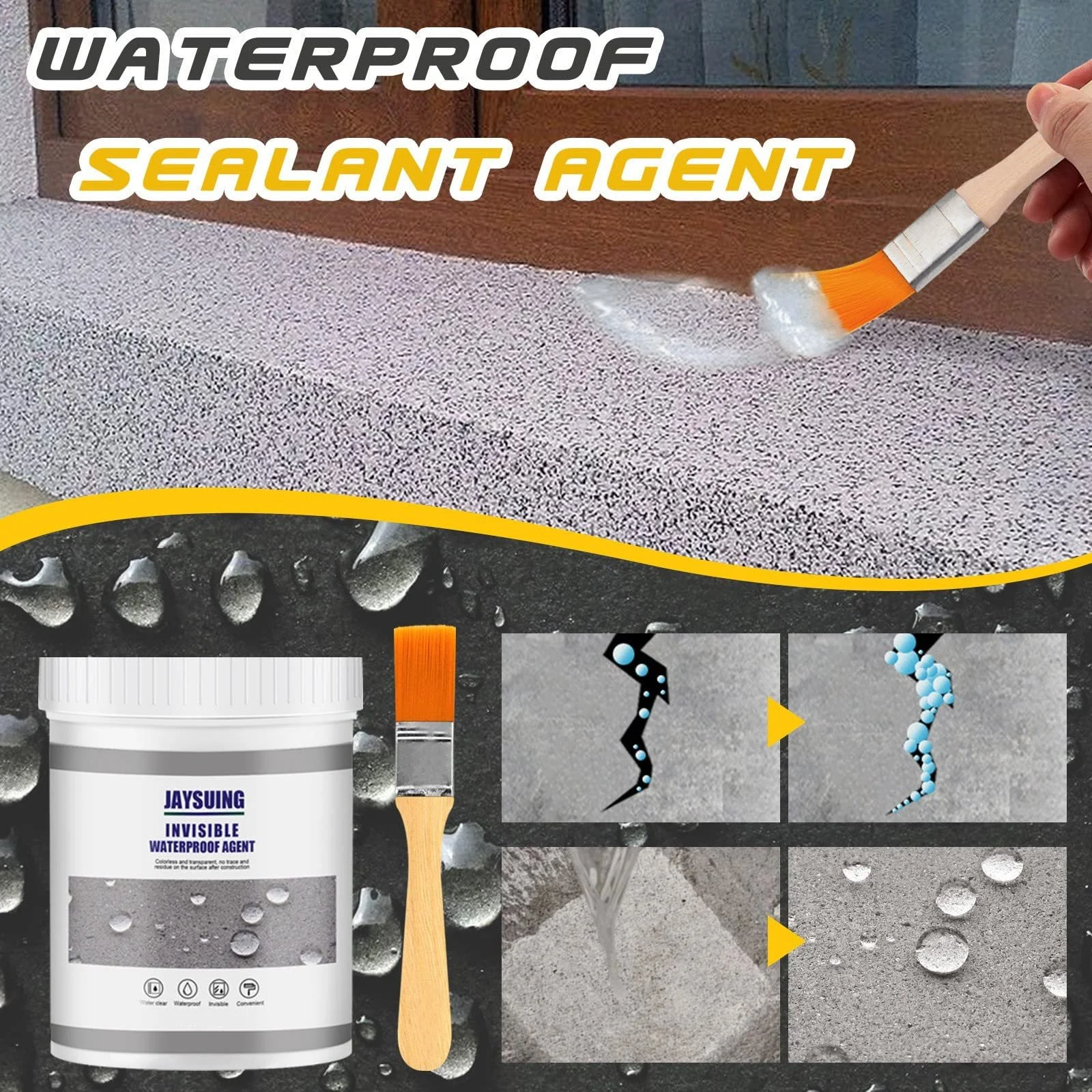  ❤️Last Day 49% OFF- 🎉Strong Invisible Waterproof Anti-Leakage Agent