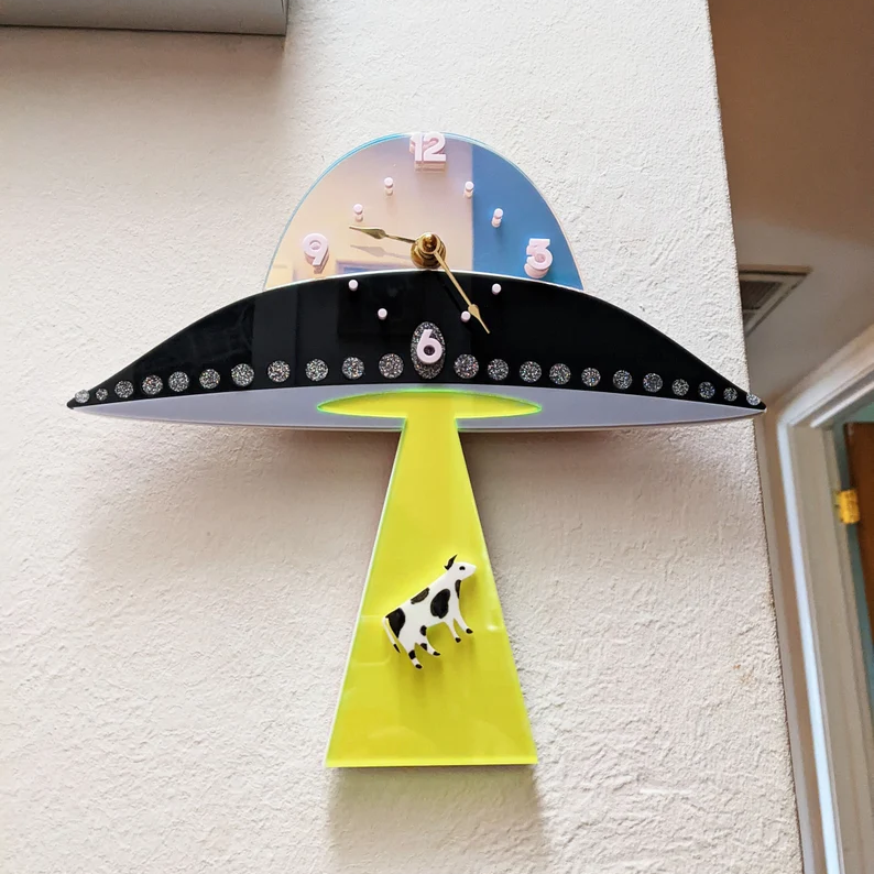 Alien Spaceship UFO Clock