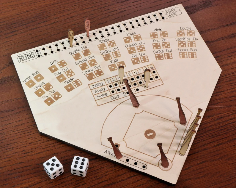 Dice Baseball Board Game