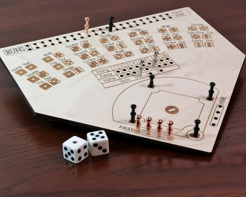 Dice Baseball Board Game