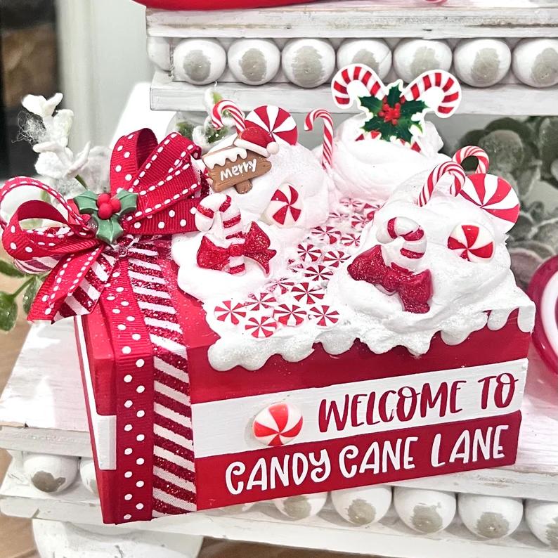 Christmas Candy Cane Lane Decor