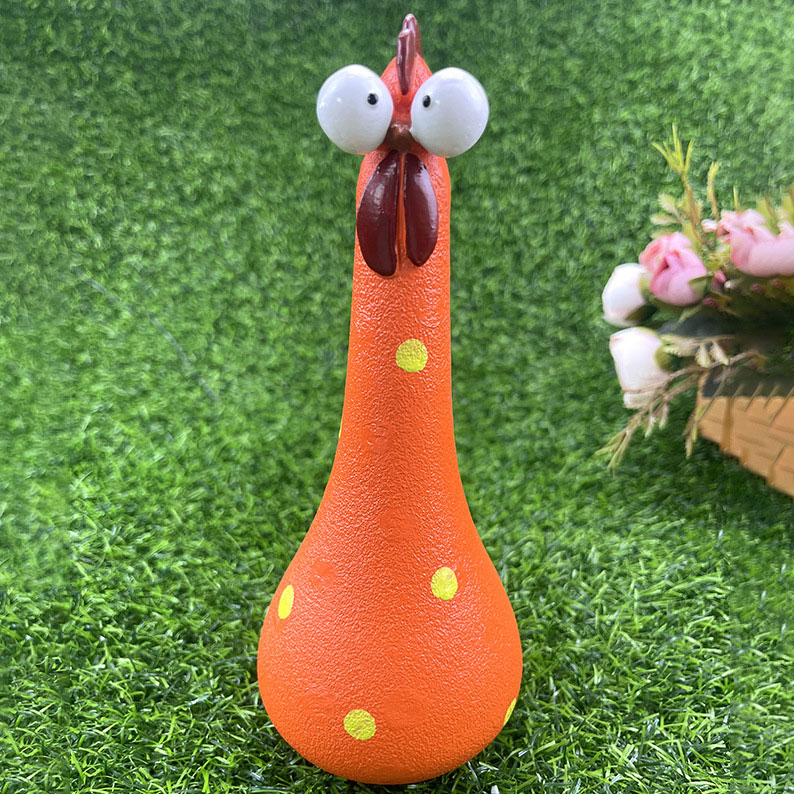 Silly Chicken Garden Statue