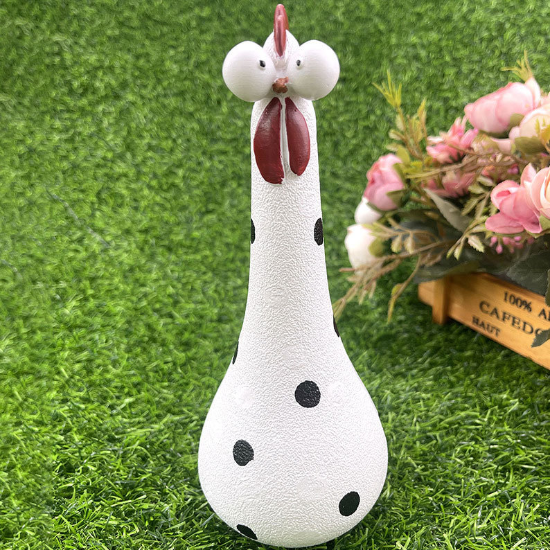 Silly Chicken Garden Statue