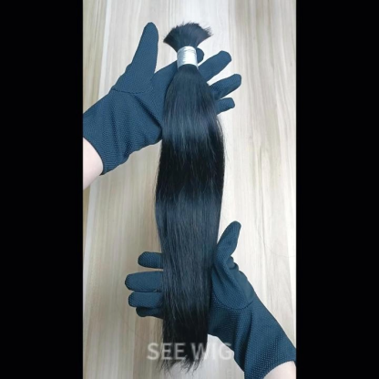 Bulk Human Hair - #1 Straight Braiding Hair