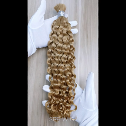 Italian Curly Bulk Human Hair - #27 Braiding Hair