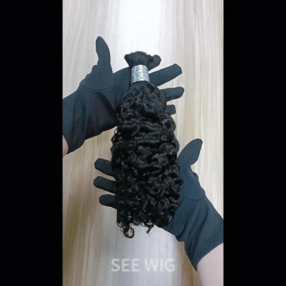 Bulk Human Hair - #1 Burmese Curly Braiding Hair