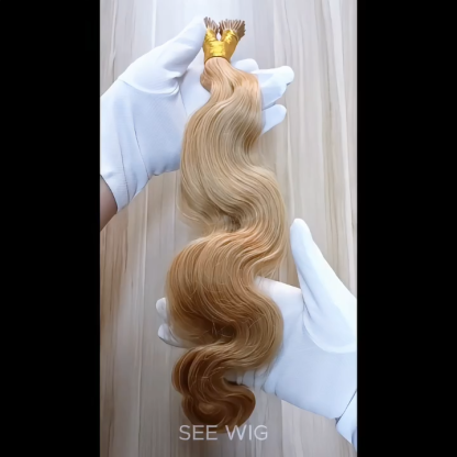I-Tip Hair Extensions - #27 Body Wave Human Hair