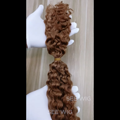 Double-ended Human Braiding Hair - #30 Burmese Curly Hair